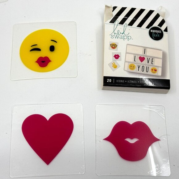 Heidi Swapp by American Crafts Light Box 20 Emoji Icons: Marquee Love - Picture 7 of 12
